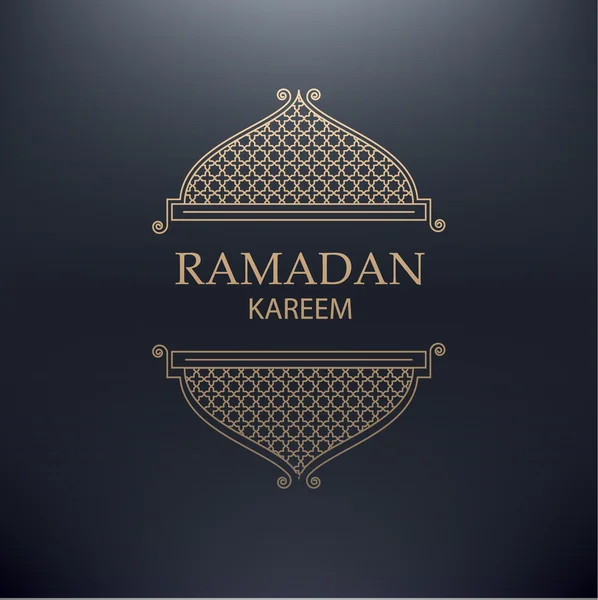 Вітальна листівка Рамадана Карема — стоковий вектор