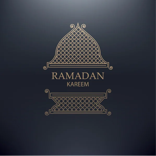 Carte de voeux Ramadan Kareem — Image vectorielle