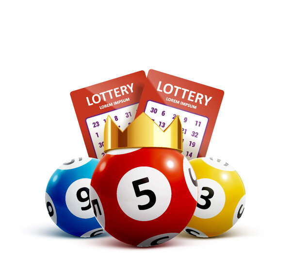 Лотерея реалистичного баннера
