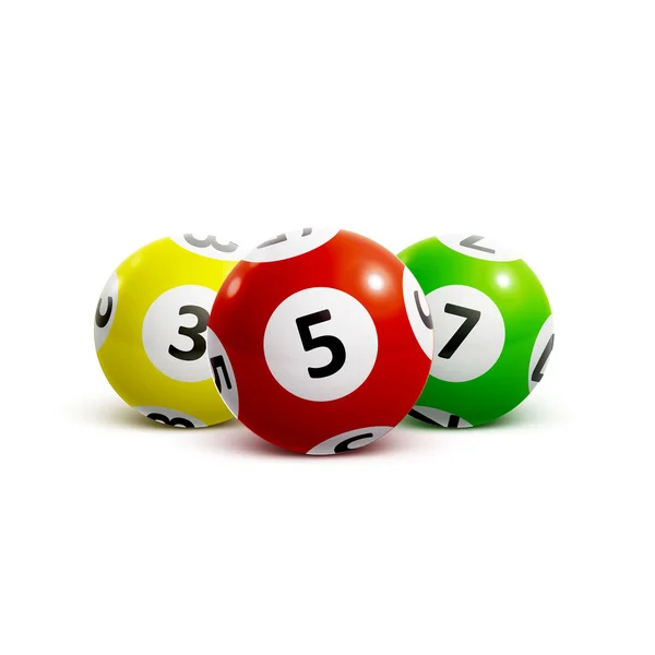 Bannière réaliste de loterie — Image vectorielle