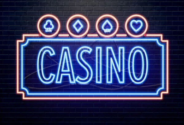 Banner de casino en línea — Vector de stock