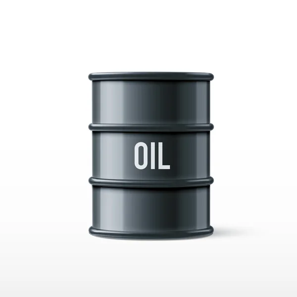 Ícone realista de óleo — Vetor de Stock