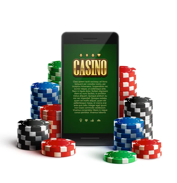 Banner de casino online — Vetor de Stock