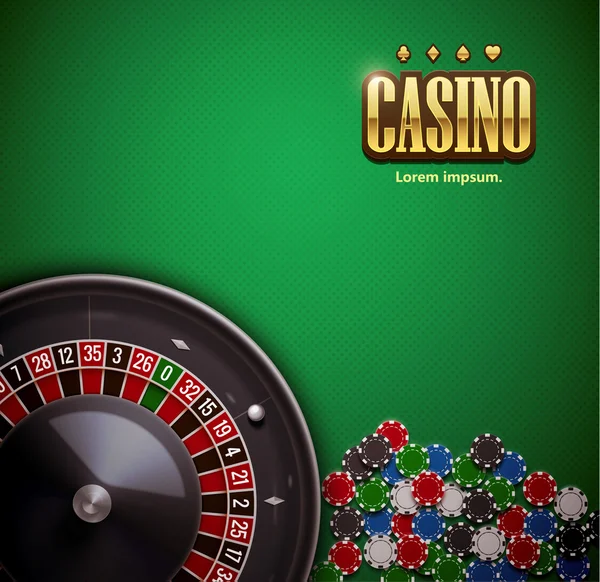 Bandiera del casinò online — Vettoriale Stock