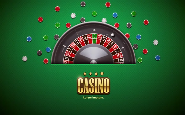 Banner de casino en línea — Archivo Imágenes Vectoriales