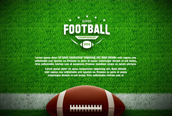 American football background — Stock Vector