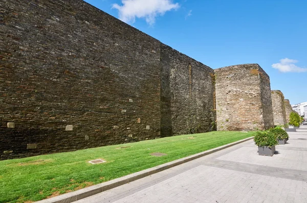 A római fal Lugo (Galicia, Spanyolország) — Stock Fotó