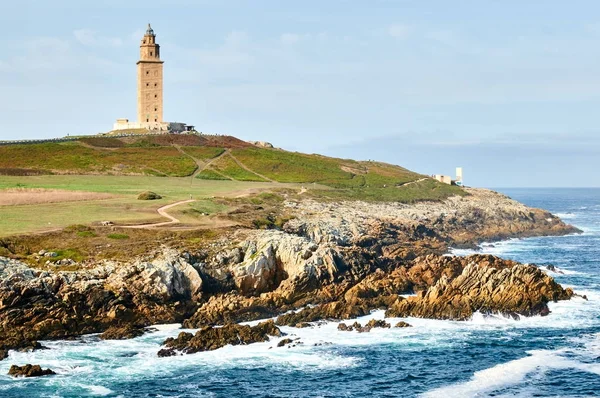 Herkül'ün deniz feneri. A Coruna, İspanya