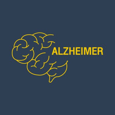 Alzheimer logo vektör simgesi tasarım