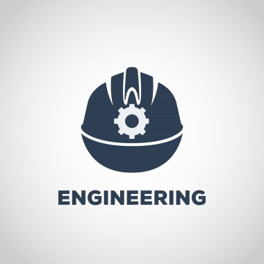 Mühendislik logo vektör simgesi tasarım