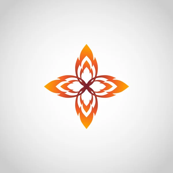 Φωτιά φλόγα λογότυπο σχεδιασμό διάνυσμα πρότυπο σιλουέτα. Δημιουργική έγκαυμα — Διανυσματικό Αρχείο