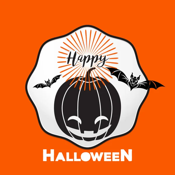 Mutlu Cadılar Bayramı vektör logo simge tasarım — Stok Vektör
