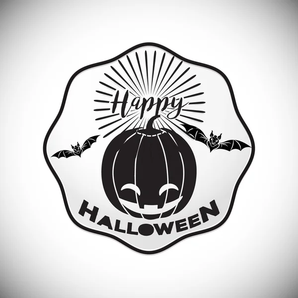 Feliz Halloween vector logo icono de diseño — Vector de stock