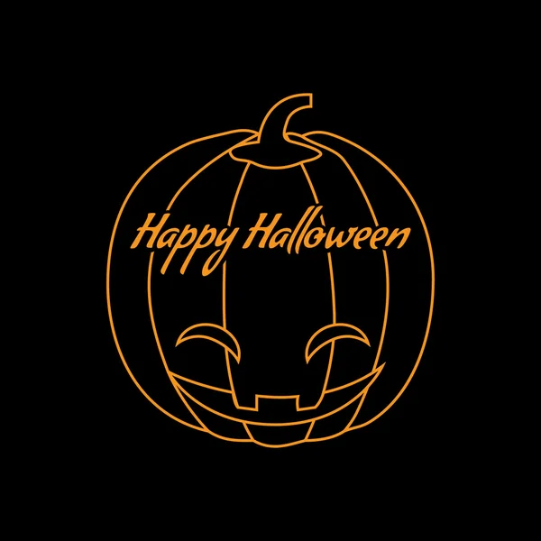 Feliz Halloween vector logo icono de diseño — Vector de stock