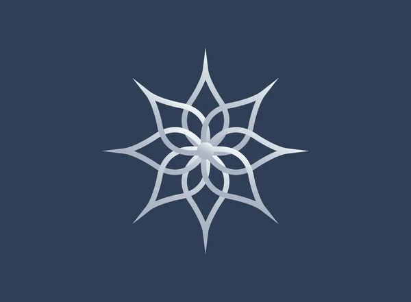 ロータスのロゴ アイコンのベクター デザイン — ストックベクタ