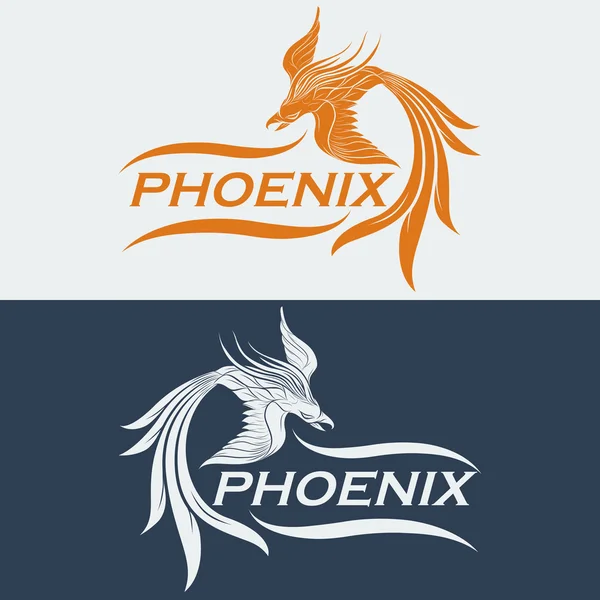 Phoenix logotipo vetor ícone design — Vetor de Stock