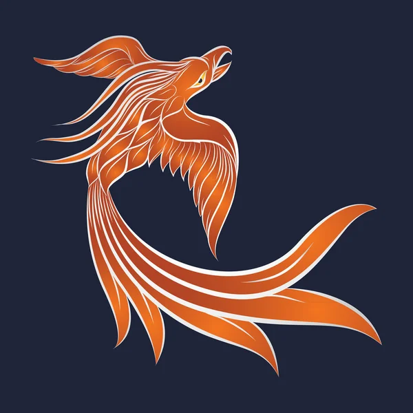 Phoenix logotipo vetor ícone design — Vetor de Stock