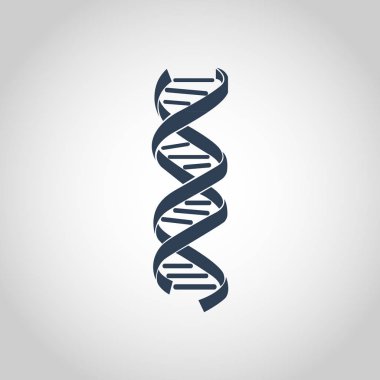 DNA, genetik işareti simge vektör