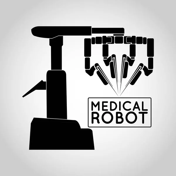 Medische robot pictogram vector — Stockvector