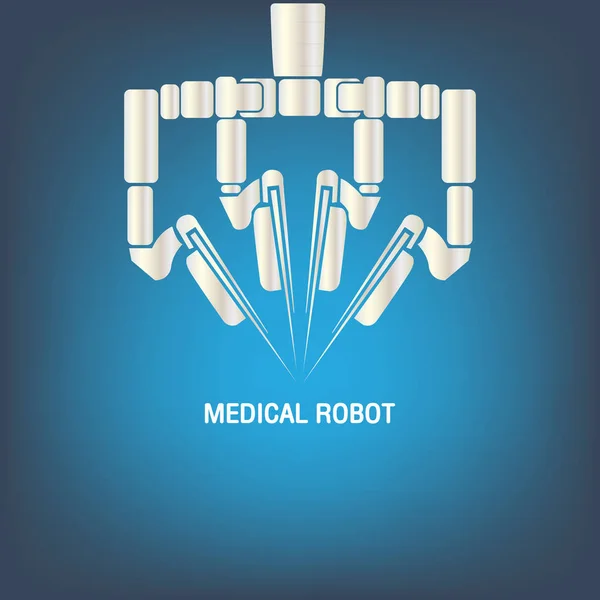 Medical robot icon vector — Stock Vector