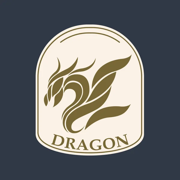 Dragon logo vector icono de diseño — Vector de stock