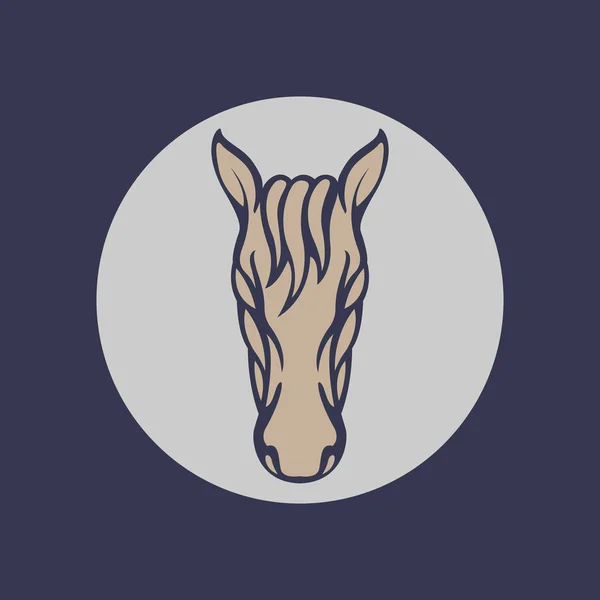 Horse logo vector icon design — Stock Vector