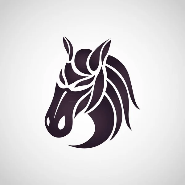 Pferd Logo Vektor Icon Design — Stockvektor