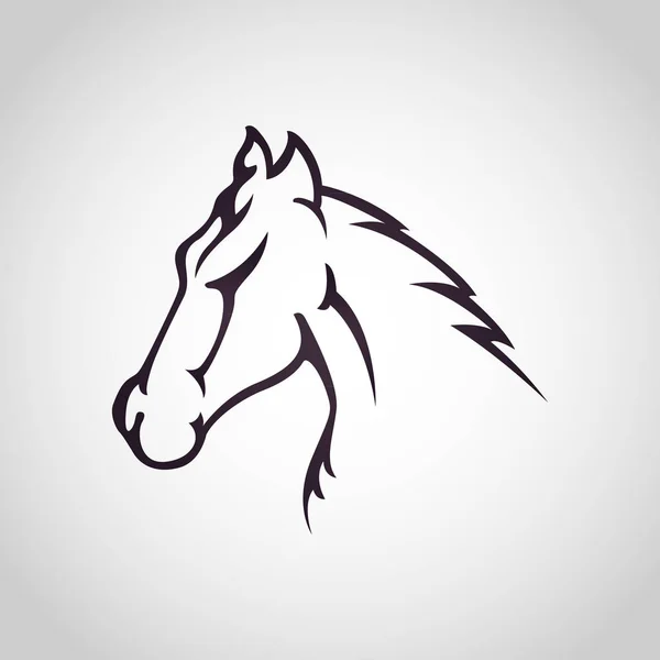 Icona vettoriale logo cavallo design — Vettoriale Stock
