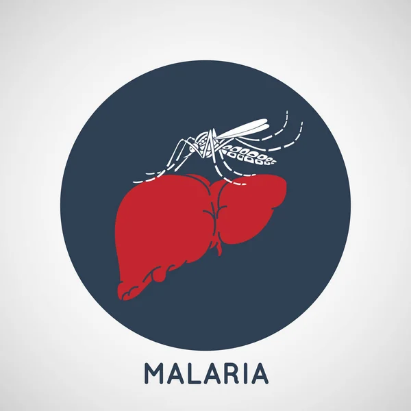 Malaria vektor logo ikon design — Stock vektor