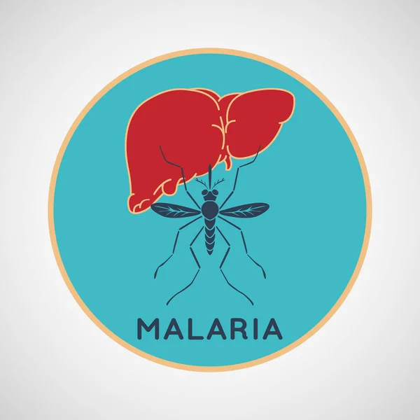 Malaria vektor logo ikon design — Stock vektor