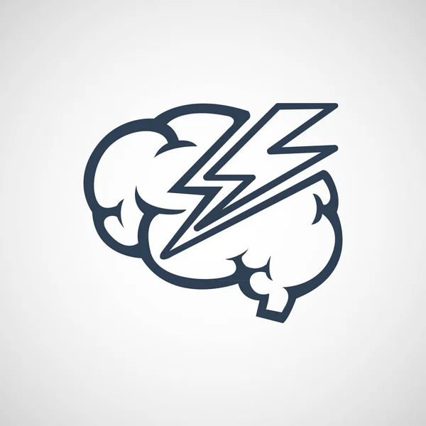 Brain disease logo vector icon design — Stock Vector