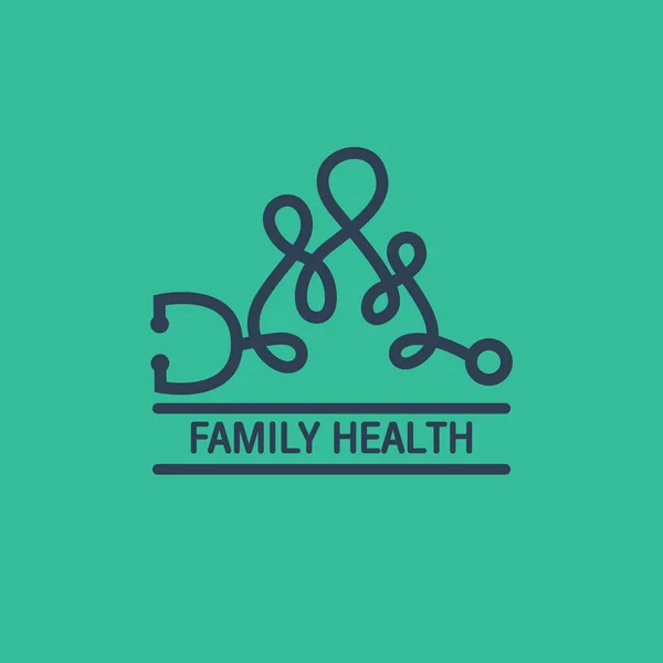 Familie gezondheid logo vector — Stockvector