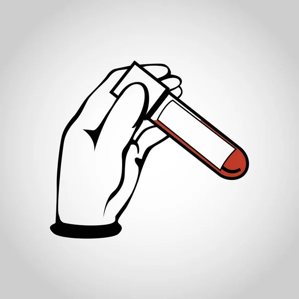Blood test logo vector icon design — Stock Vector