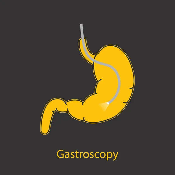 Gastroskopi-logotypen vektor ikon design — Stock vektor