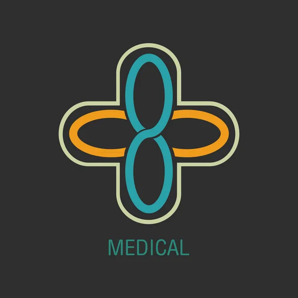 Дизайн иконки медицинского логотипа — стоковый вектор