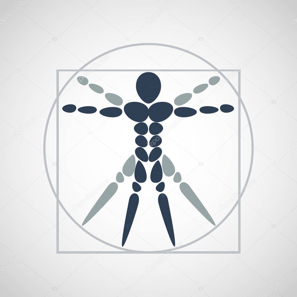 Anatomy logo vector icon design