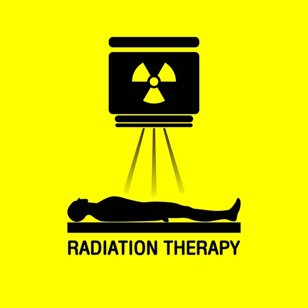 Radiation therapy Medical logo vector icon design — Stock Vector