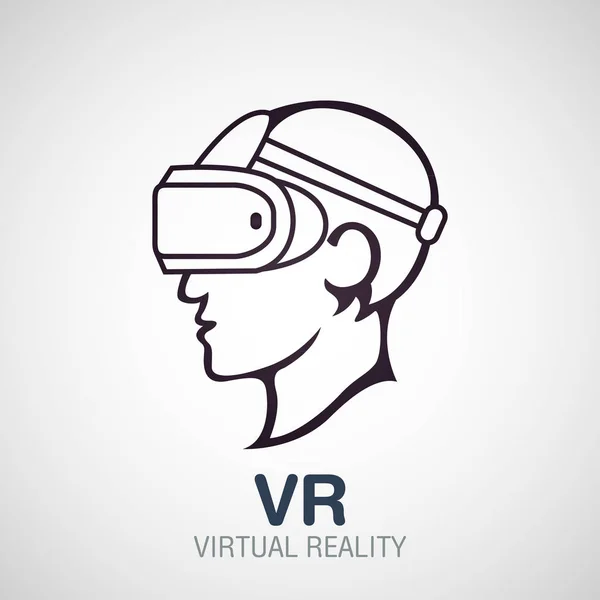 Óculos VR para ilustração de vetor de smartphone. Realidade virtual h — Vetor de Stock