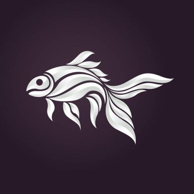 Japon balığı logo vektör simge Illustrator