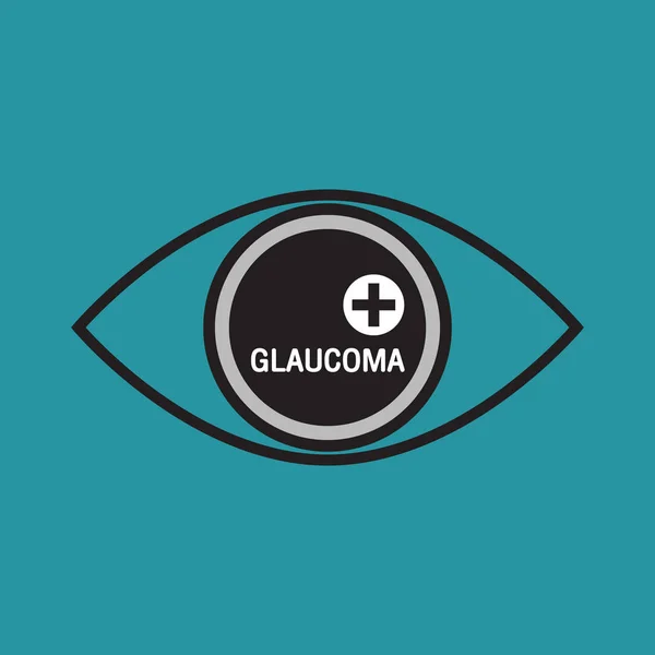 Design icona logo vettoriale glaucoma — Vettoriale Stock