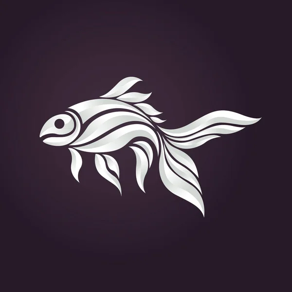 Illustrateur d'icône vectorielle logo Goldfish — Image vectorielle