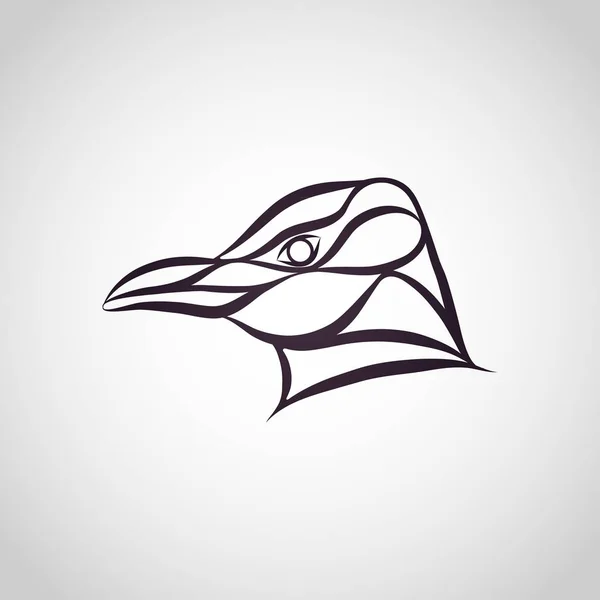 Penguin logo vector icon illustrator — Stock Vector