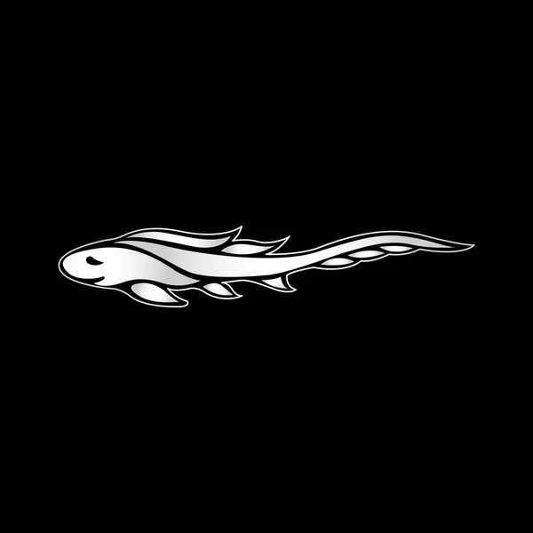 Zebra haj logotypen vektor ikon design illustratör — Stock vektor