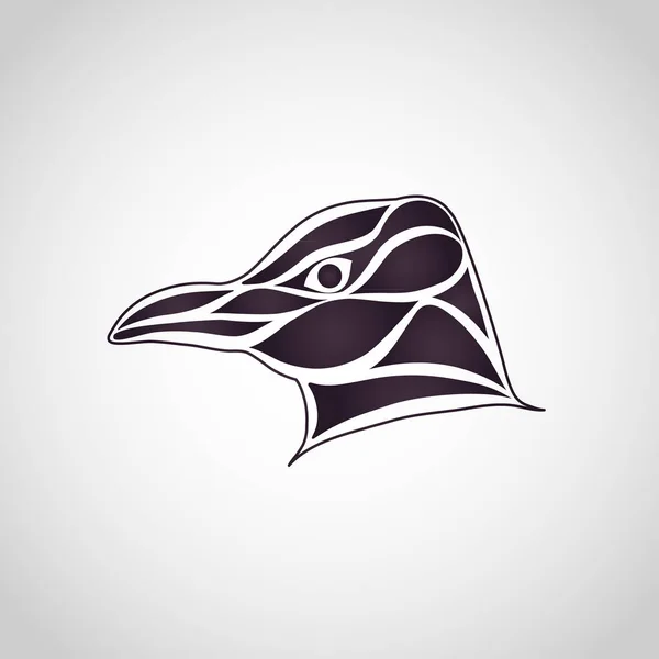 Pingwin logo wektor ikona ilustrator — Wektor stockowy
