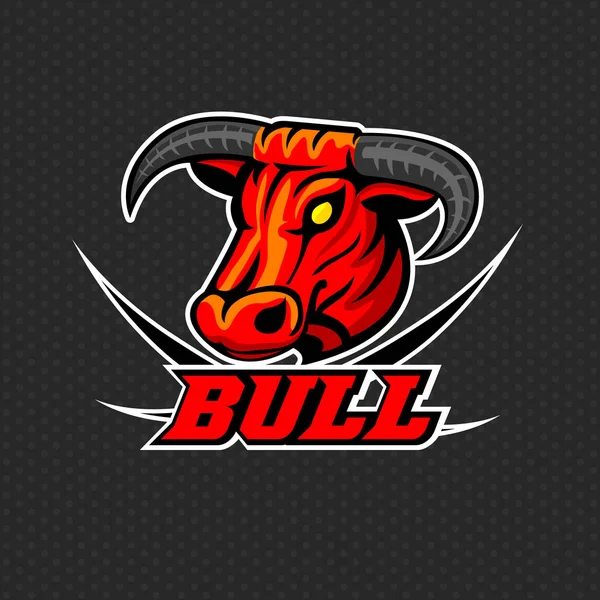 Bull logo pictogram ontwerp vectorillustratie — Stockvector