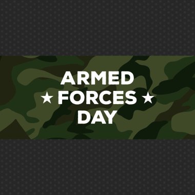 Silahlı Kuvvetler günü vektör çizim.