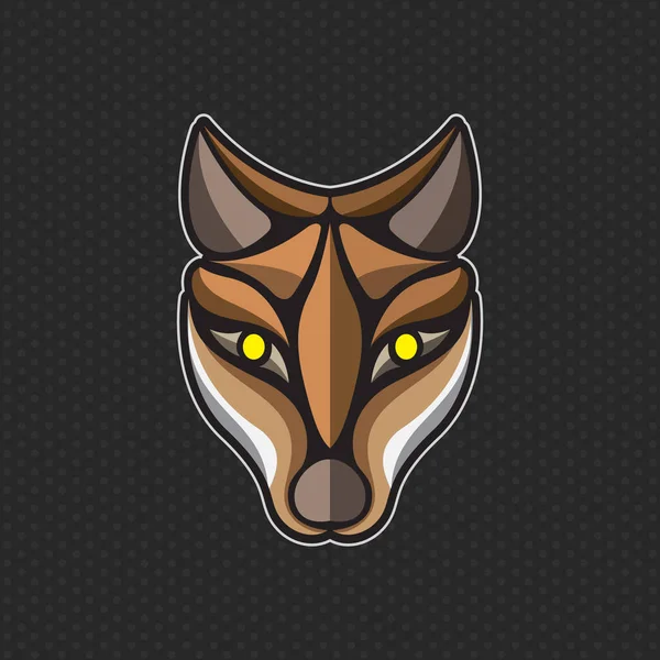 Лисиця шаблон дизайну логотипу, лисиця голову значок Векторні ілюстрації — стоковий вектор