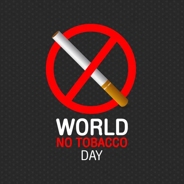 Världen ingen tobak dag vektor konceptet sluta röka — Stock vektor