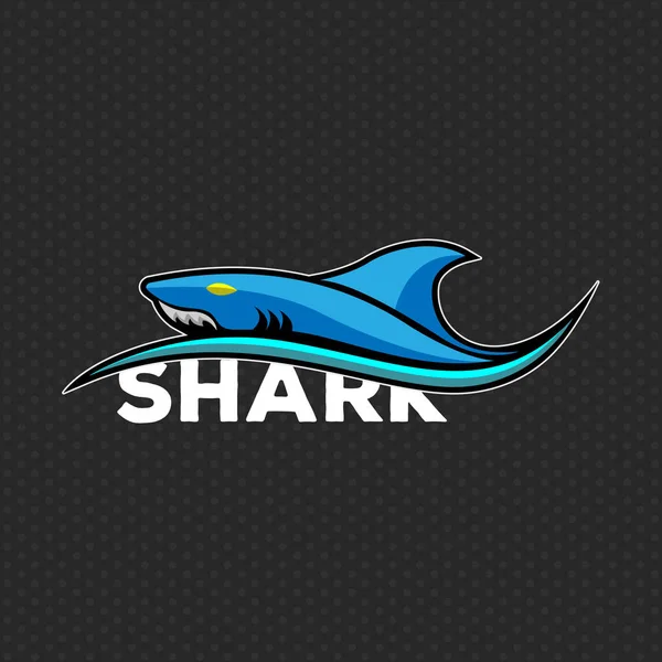 Vektorové logo Shark vektorové ilustrace — Stockový vektor