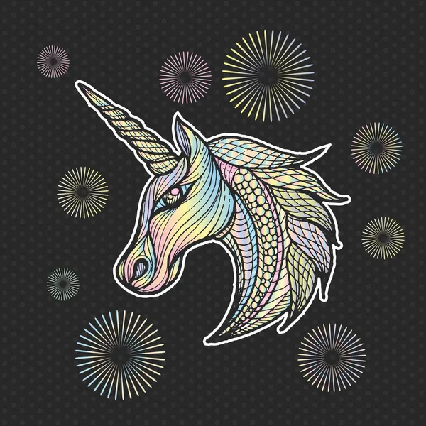 Unicorn illustration vector icon. — Stock Vector